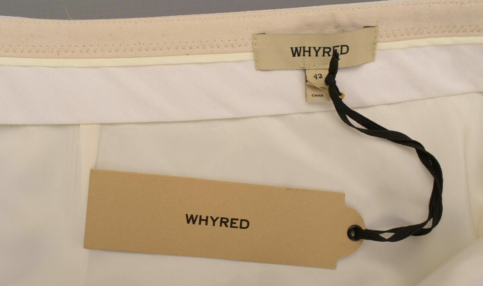 WHYRED Womens' IVANA SOFTA Skirt, Off-White, size UK 16