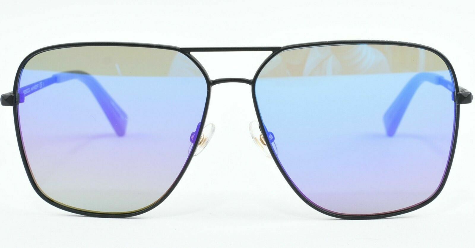 REBECCA MINKOFF Women's Matte Black STEVIE Oversized Aviation Style Sunglasses