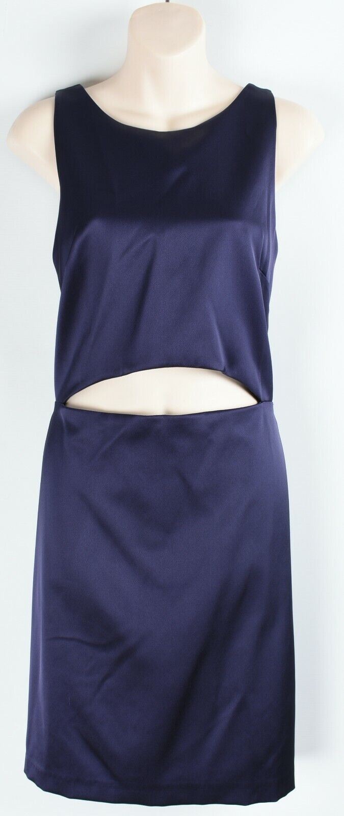 RIVER ISLAND Women's Cut Out Dress, Navy Blue, size UK 16