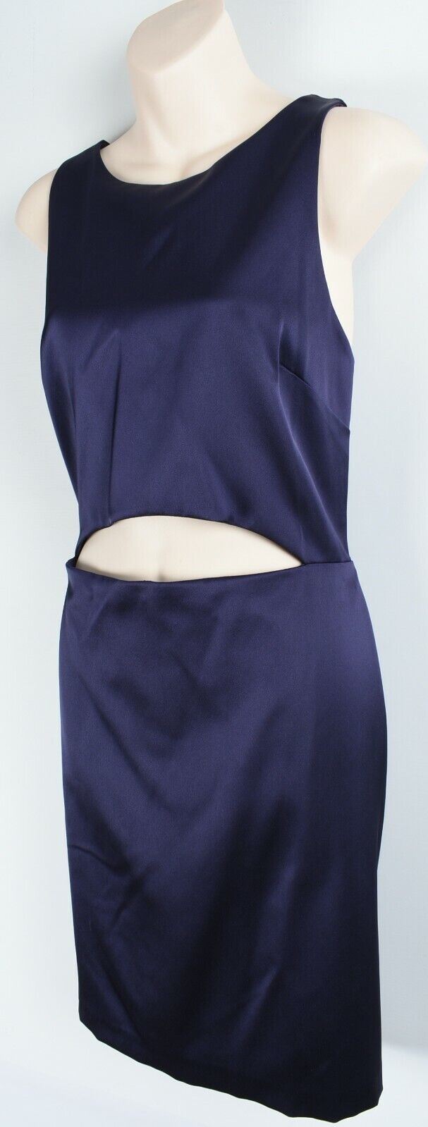 RIVER ISLAND Women's Cut Out Dress, Navy Blue, size UK 16