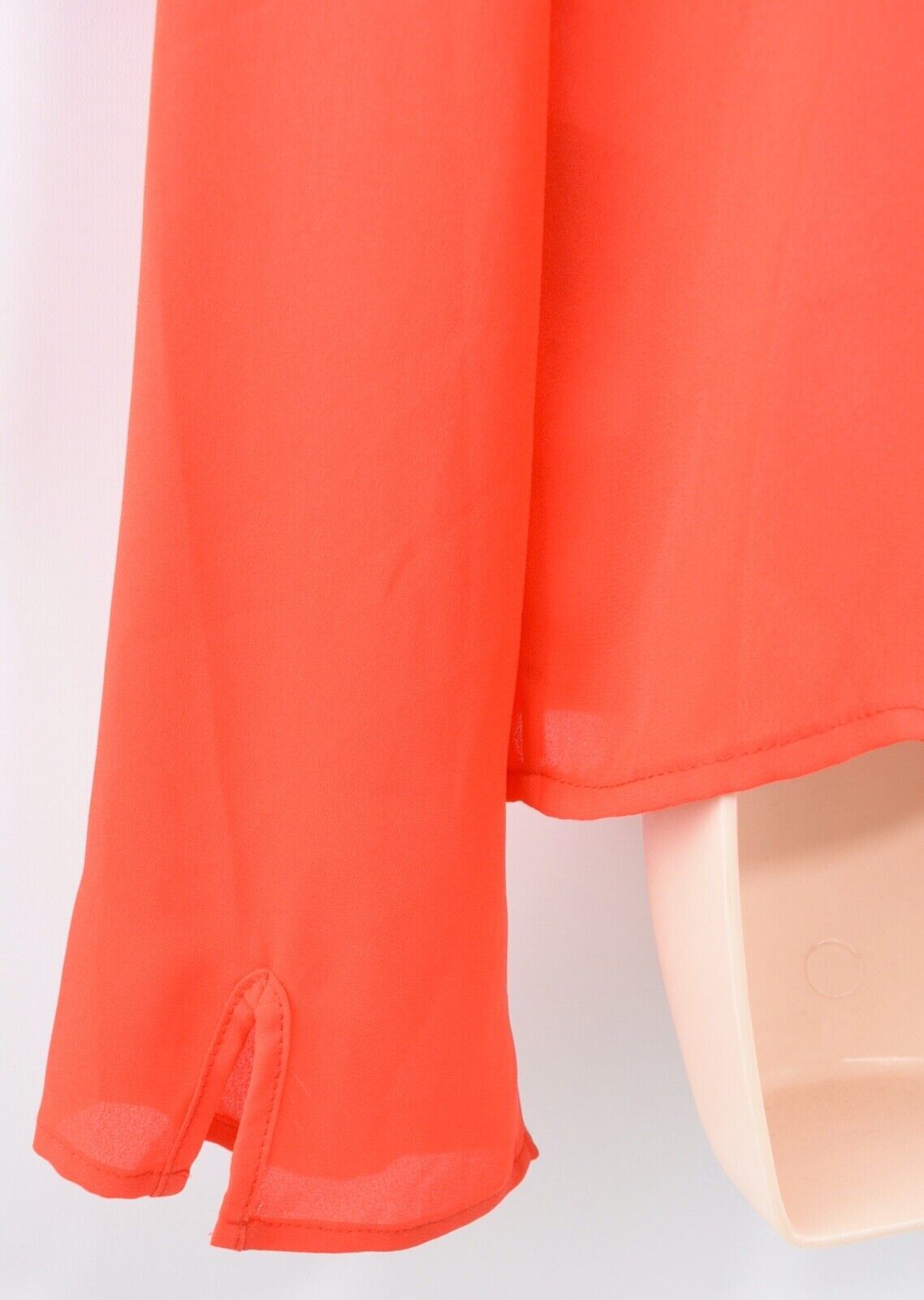 GUESS Women's Red Long Sleeve Open Back Blouse Top, size UK 12