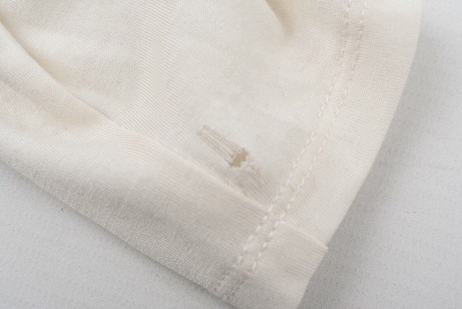 POLO RALPH LAUREN Women's Silk Blend Long Sleeve Top, Cream, size XS