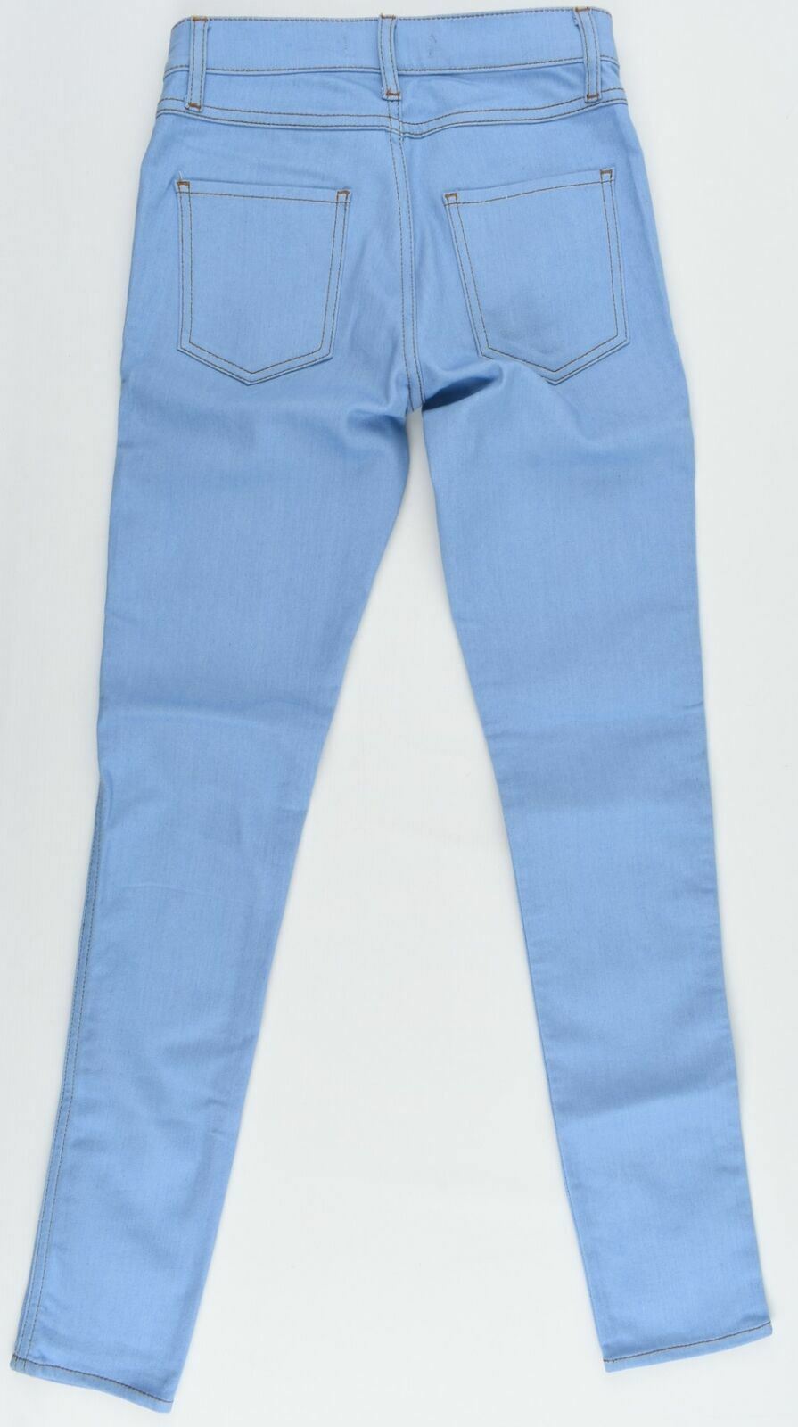 SANDRO PARIS Women's Light Blue Mid Rise Skinny Jeans- EU 34 (UK 6)