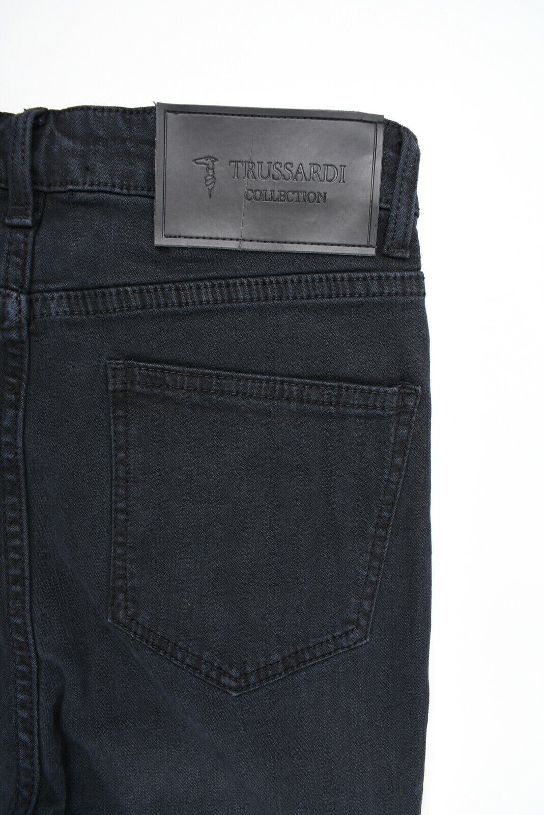 TRUSSARDI Women's High Rise Skinny Ankle Zip Jeans, Washed Black, size W25