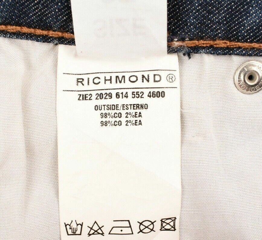 JOHN RICHMOND Women's Low Rise Slim Leg Jeans, Mid Blue, size W27