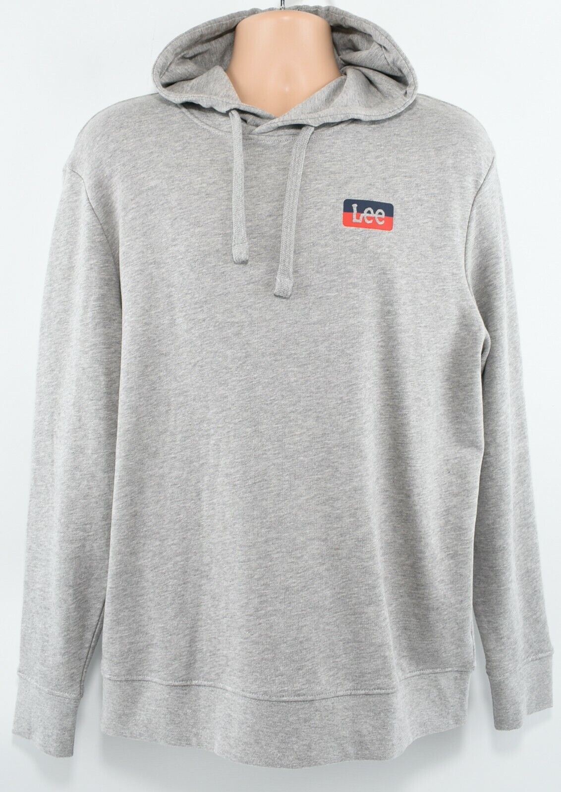 LEE Men's Grey Marl Hoodie Sweatshirt, Regular Fit, size M