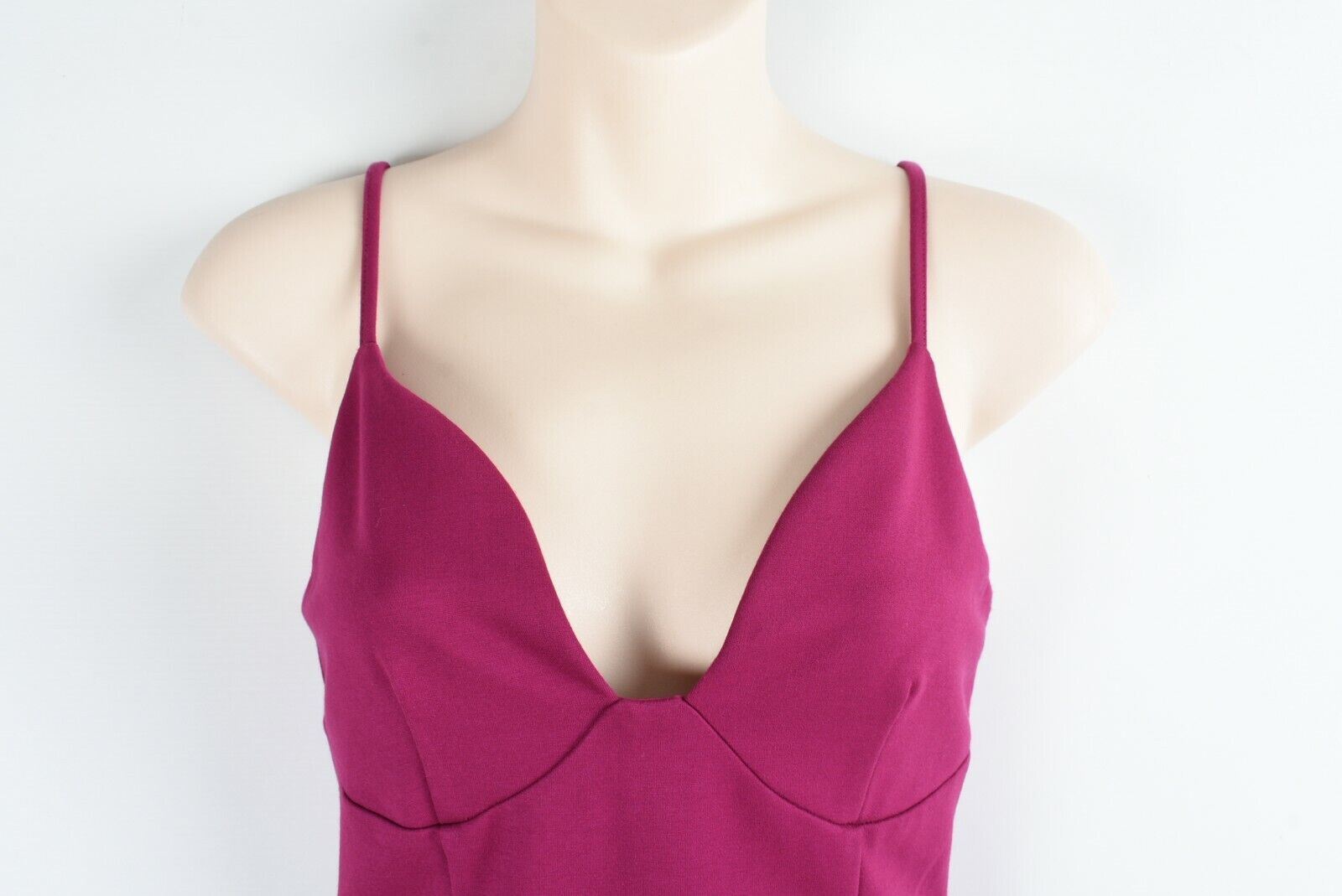 ISLA Women's Mini Strap Dress, Magenta, size XS