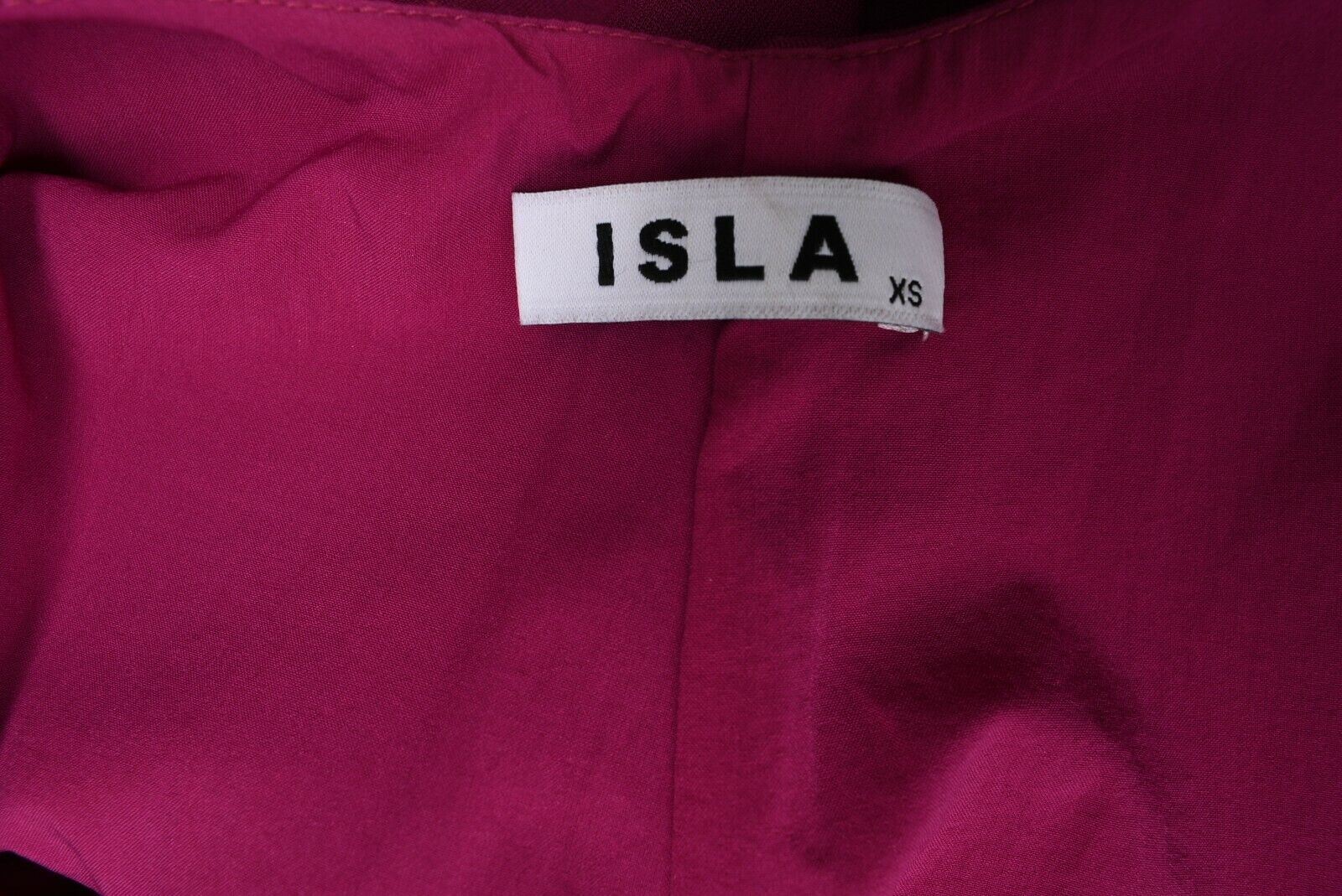 ISLA Women's Mini Strap Dress, Magenta, size XS