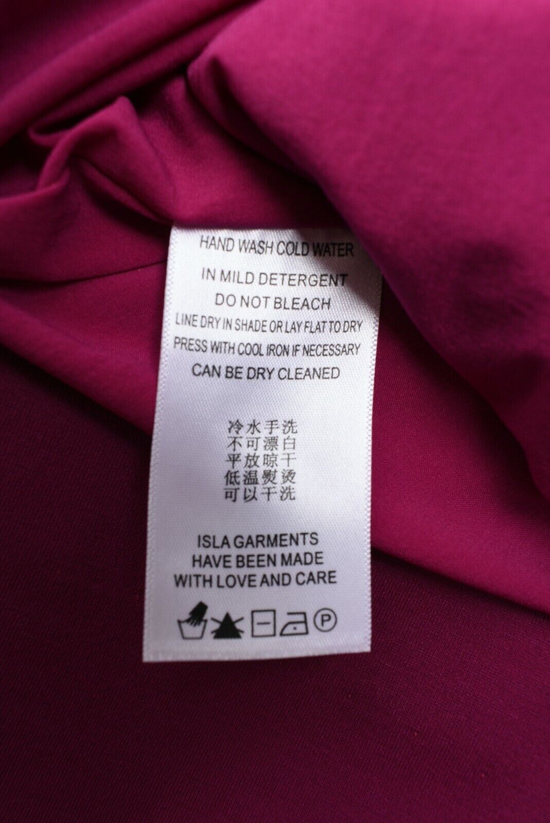 ISLA Women's Mini Strap Dress, Magenta, size XS