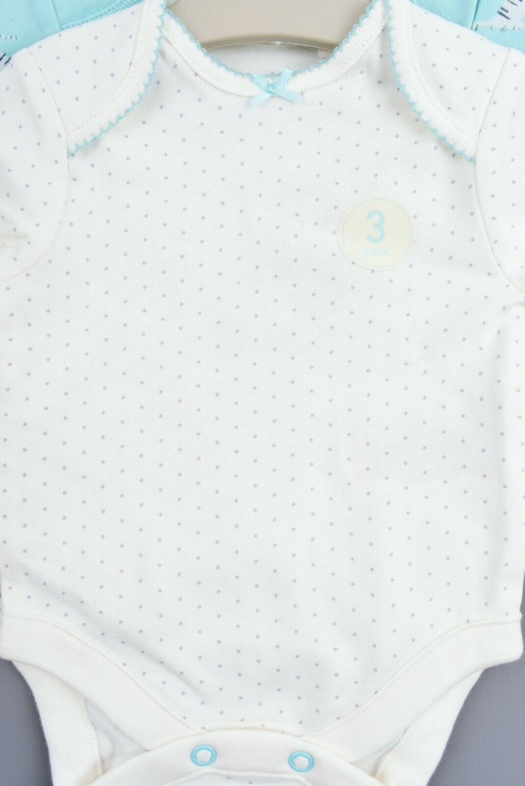 NEXT Baby Girls' Bundle of 7 Bodysuits, Pink/Cream/Green, NEWBORN up to 3 months