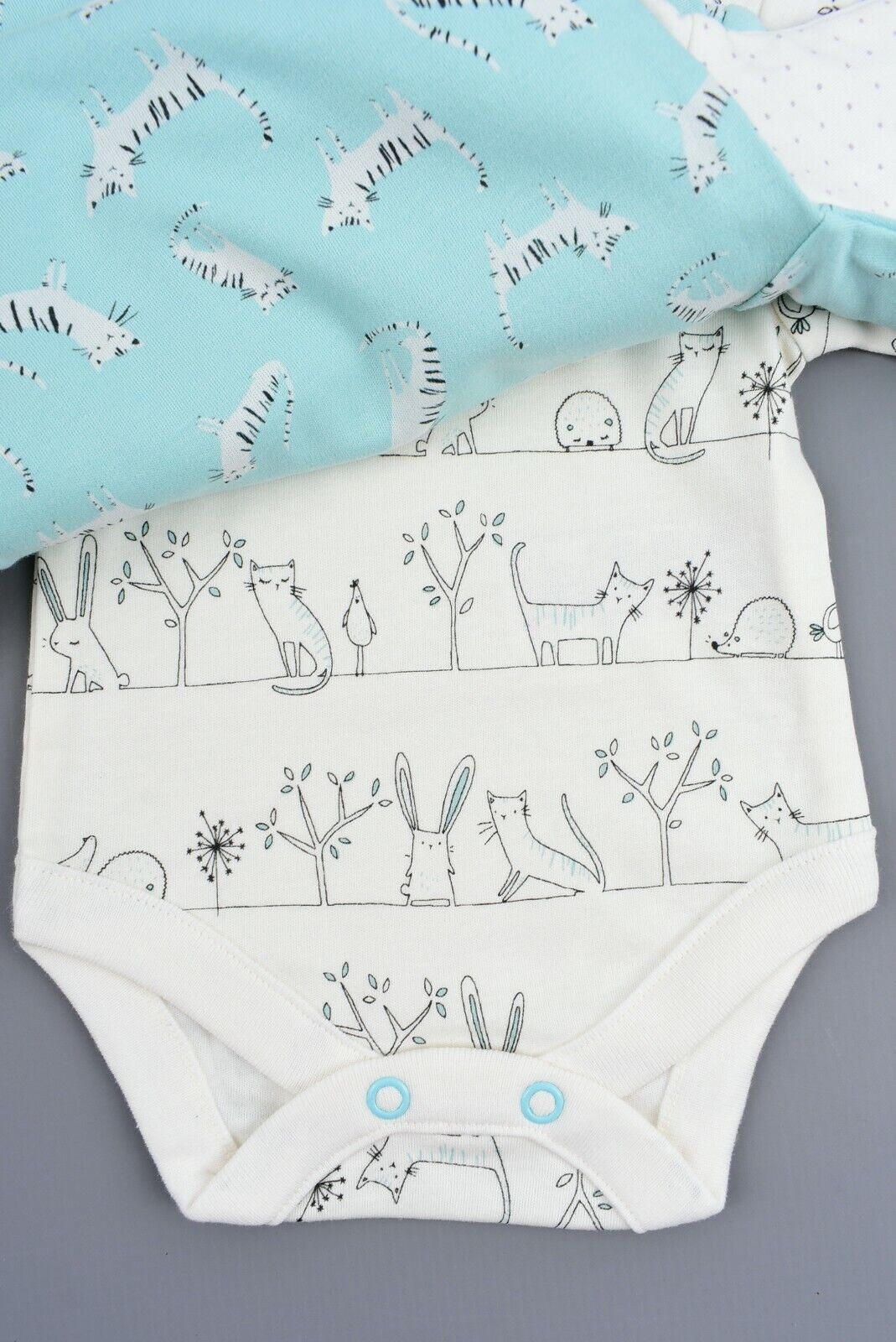 NEXT Baby Girls' Bundle of 7 Bodysuits, Pink/Cream/Green, NEWBORN up to 3 months