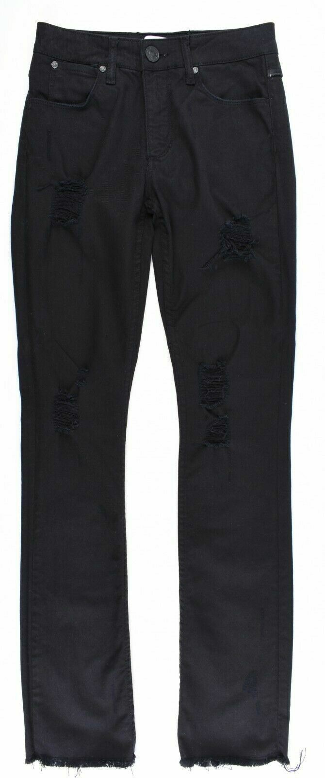 SANDRO Women's Black Distressed Jeans, size W25