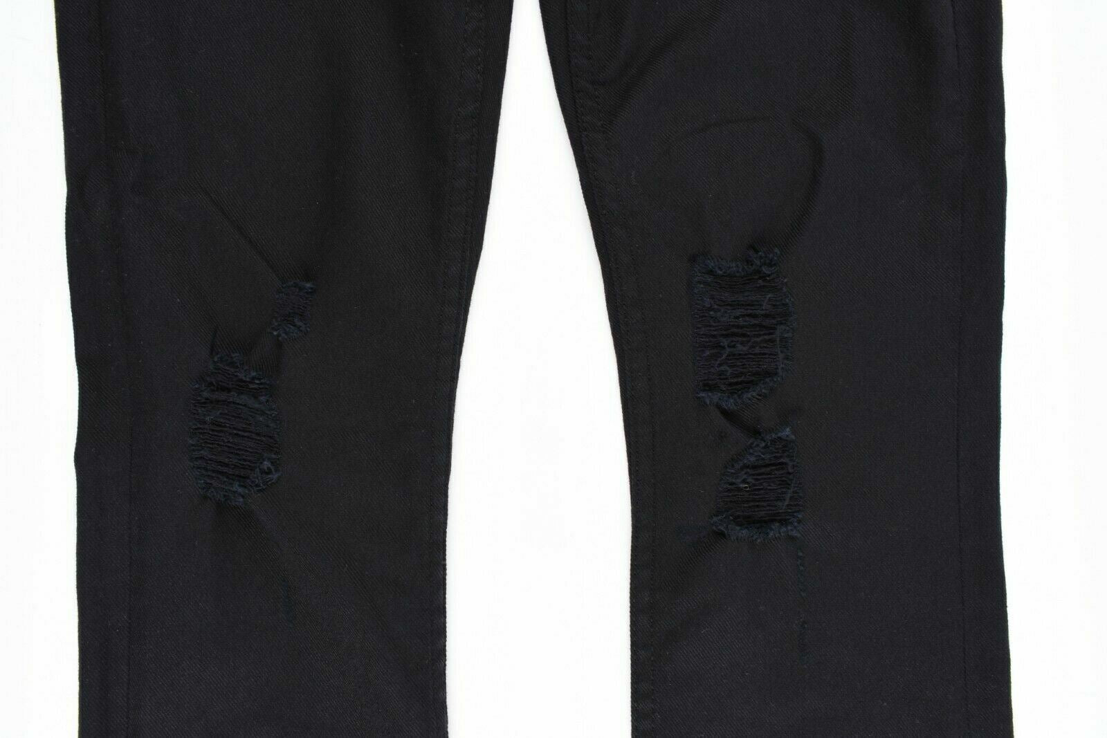 SANDRO Women's Black Distressed Jeans, size W25