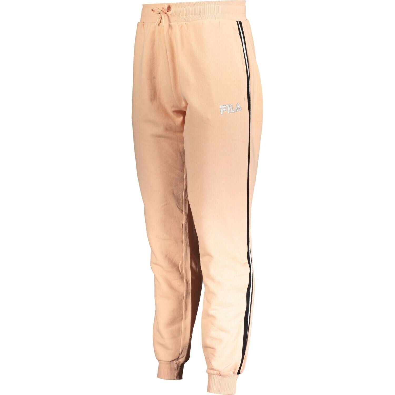 FILA Lurex Rib Detail Cuff Pant /Women's Joggers, Dusty Pink, size XL
