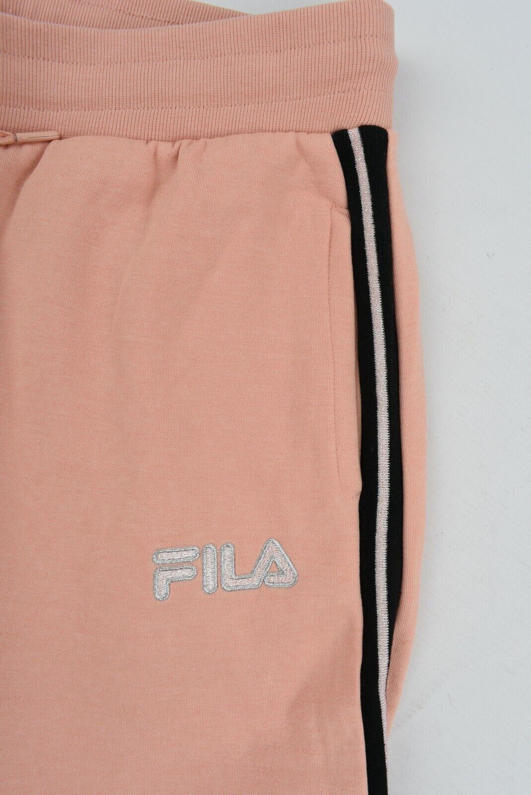 FILA Lurex Rib Detail Cuff Pant /Women's Joggers, Dusty Pink, size XL
