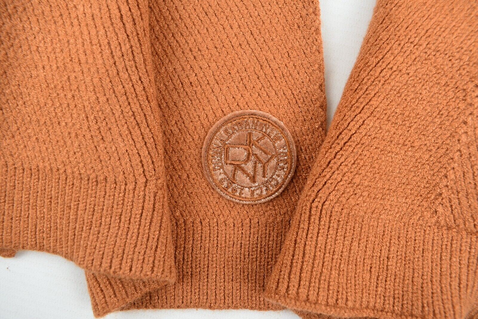 DKNY Knitted Scarf, Tan Brown, 162x31cm