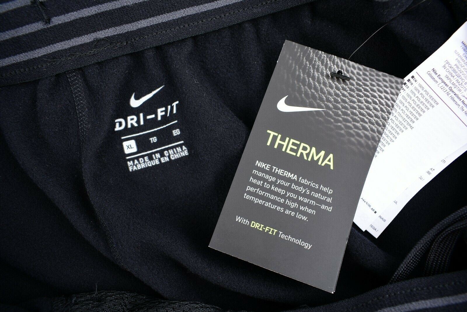 NIKE Women's DriFit Therma Joggers, Black, size XL
