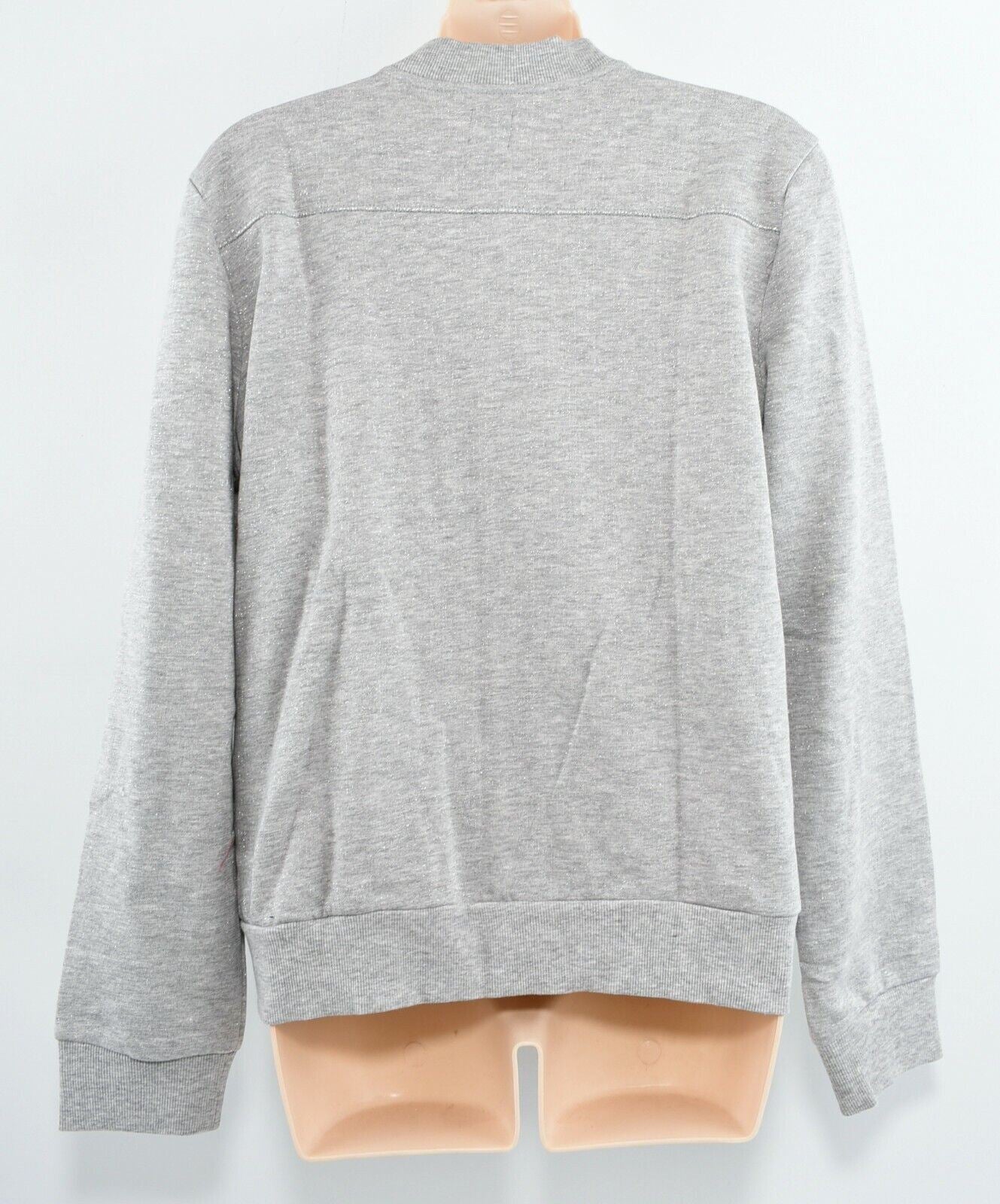RITUALS Women's Grey Heather/Metallic Zip Sweatshirt Jacket, size L