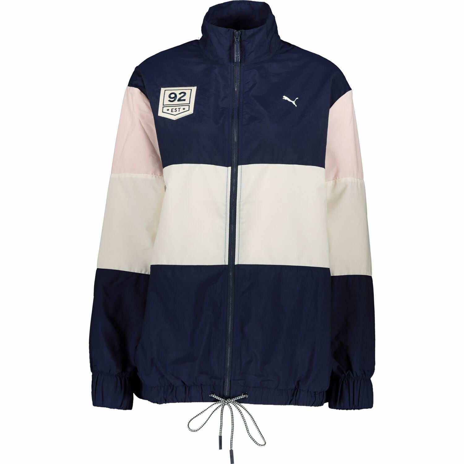PUMA X SG Selena Gomez Women's Lightweight Jacket, Navy Blue/White/Pink size XS