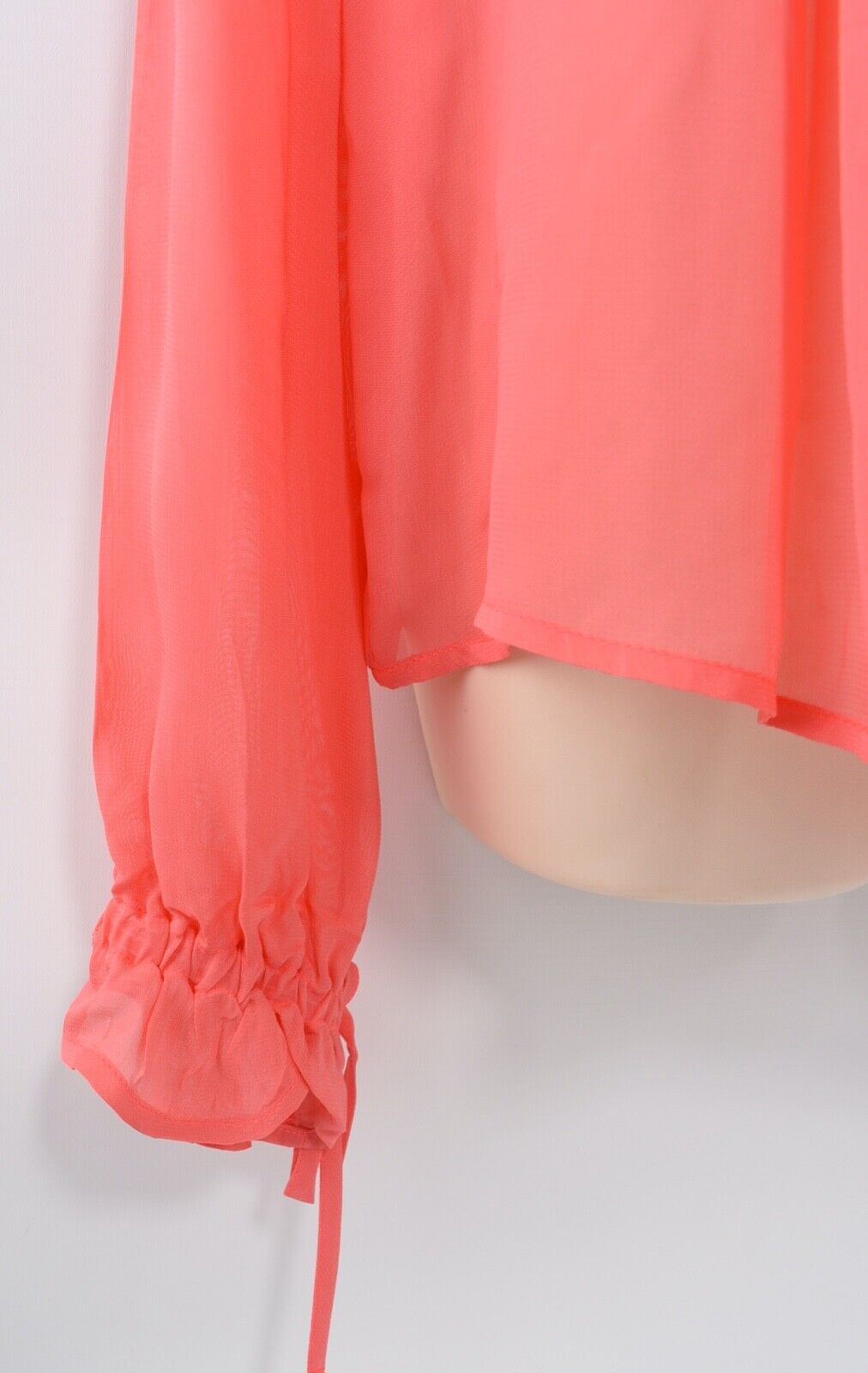 JUST CAVALLI Women's Pink Long Sleeve Chiffon Blouse, size UK 10