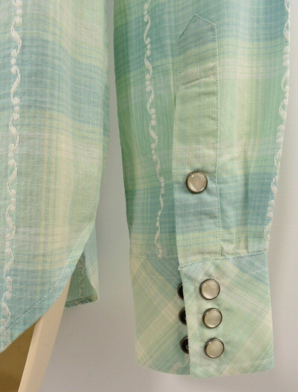 POLO RALPH LAUREN Women's Relaxed Fit Checked Shirt, Green, size SMALL