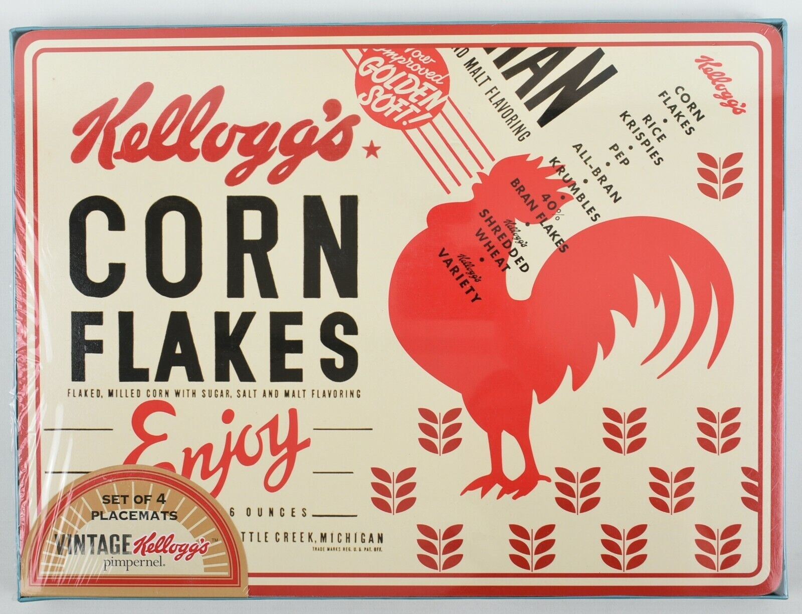 PIMPERNEL - Vintage Kellogg's - Set of 4 Cork Backed Placemats