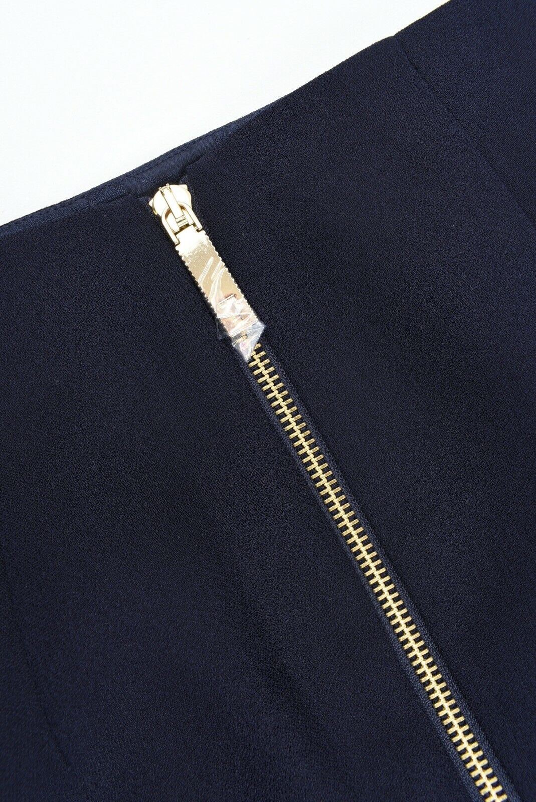 TED BAKER Women's Midi Skirt, Wrap Effect, Navy Blue, Ted size 2 / UK 10