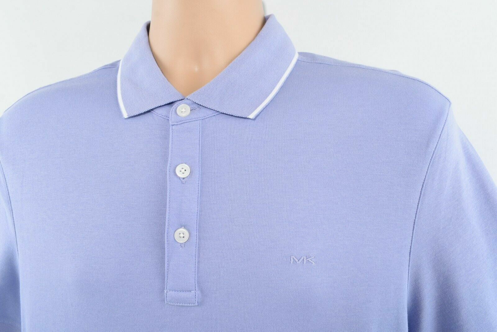 MICHAEL KORS Men's Cotton Jersey Polo Shirt, Thistle Purple, size S