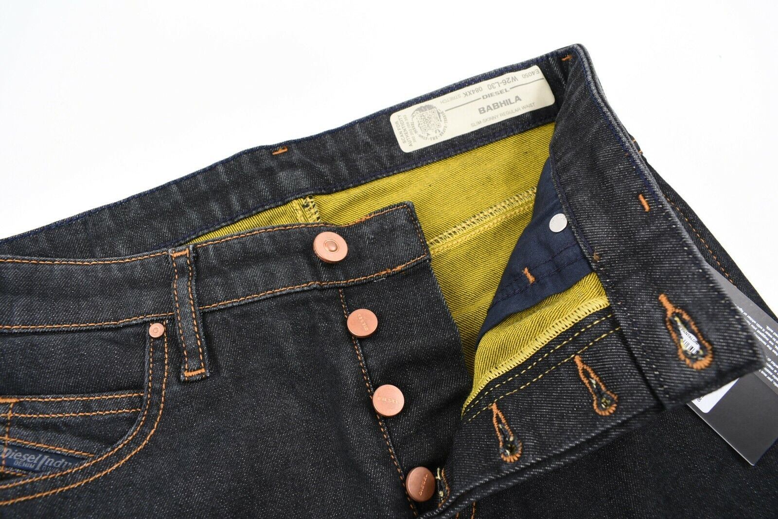 DIESEL Women's BABHILA Slim-Skinny Jeans, Blue, size W26 L30