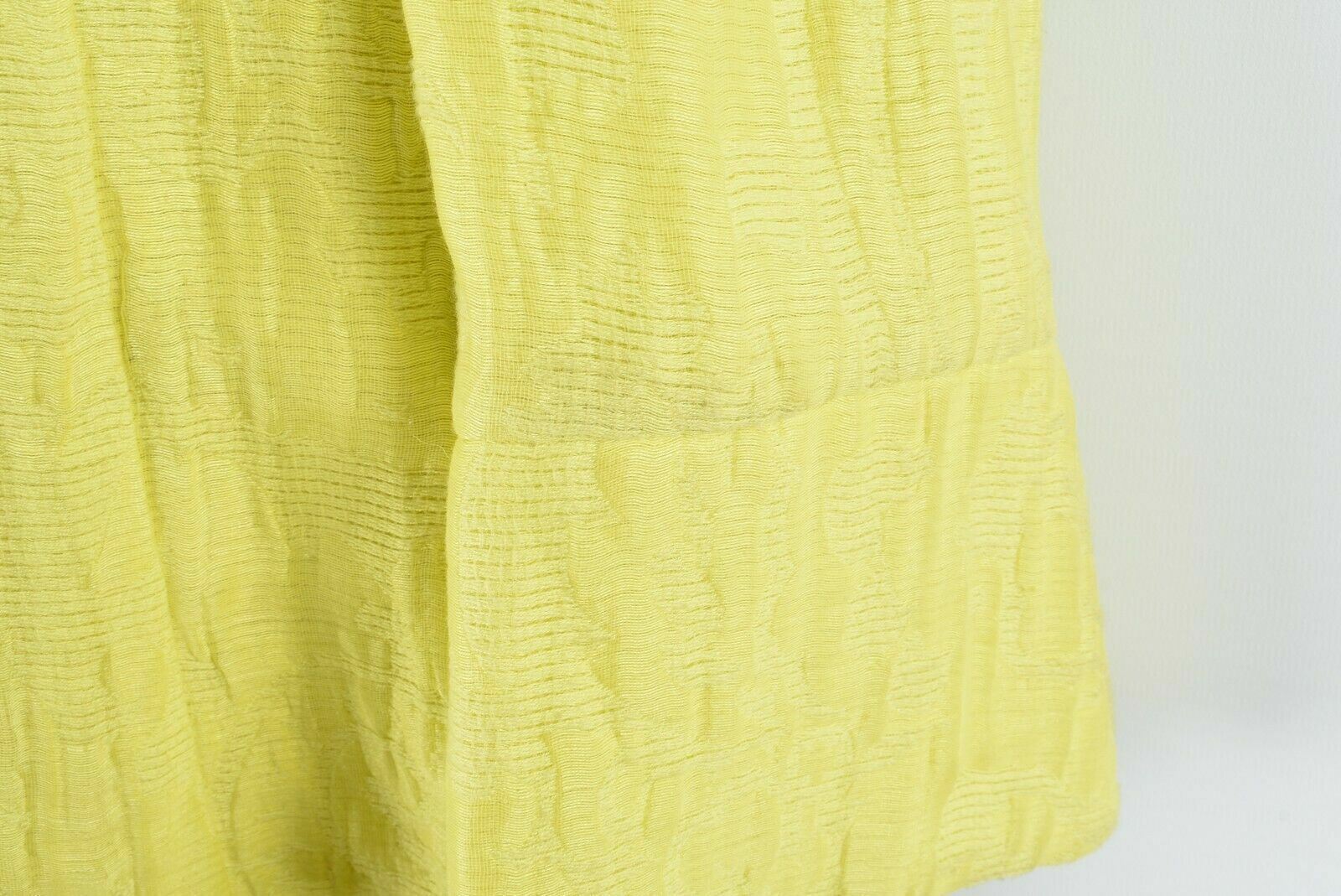 ARMANI COLLEZIONI Women's Yellow Textured Linen Blend Jacket, size UK 8