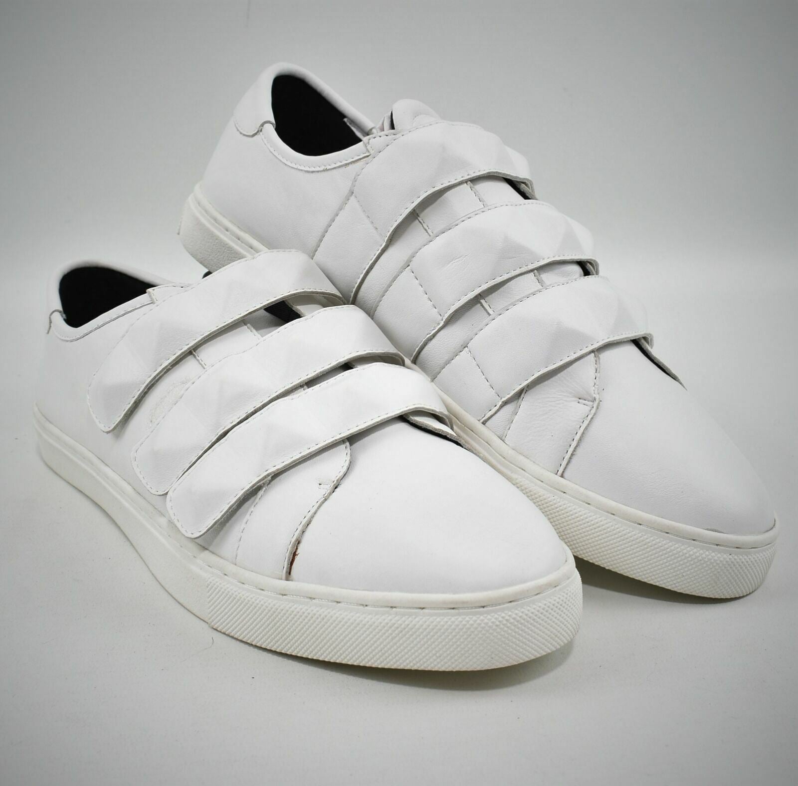REBECCA MINKOFF Men's White Strap Trainers- UK 10-US 10.5-EUR 44.5