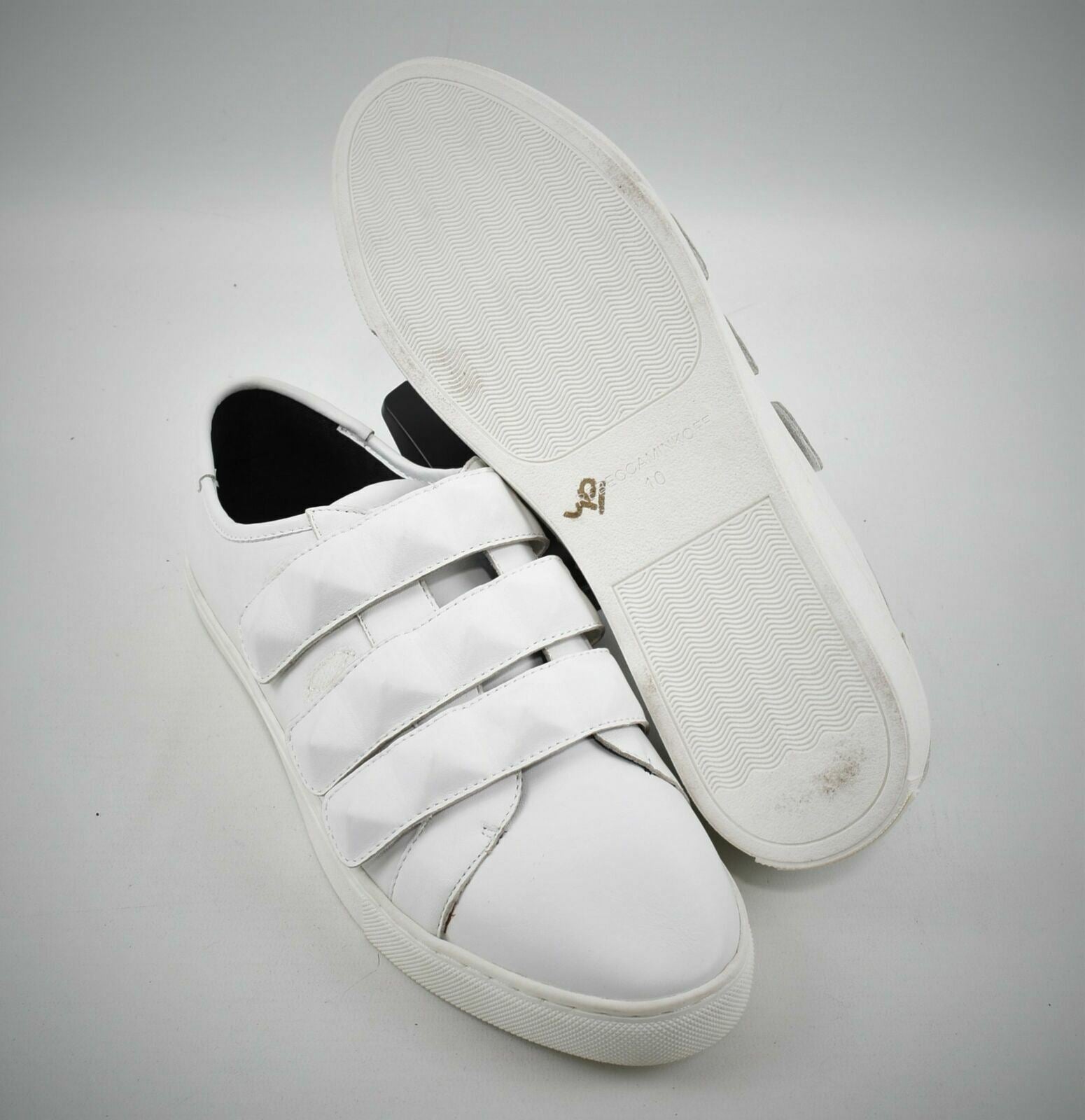 REBECCA MINKOFF Men's White Strap Trainers- UK 10-US 10.5-EUR 44.5