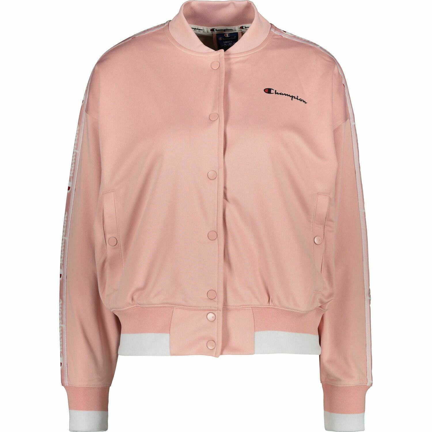 CHAMPION Women's Varsity Track Jacket, Pink, size XL