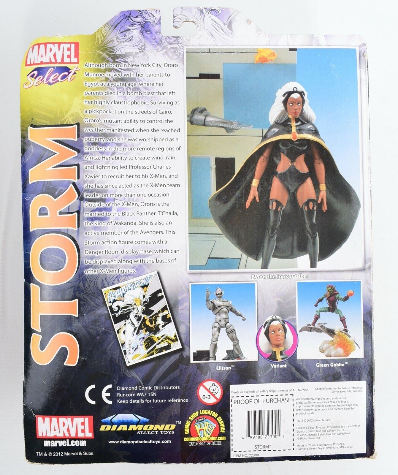 Marvel Select: Special Edition Short Hair Variant 2012 STORM Action Figure Boxed