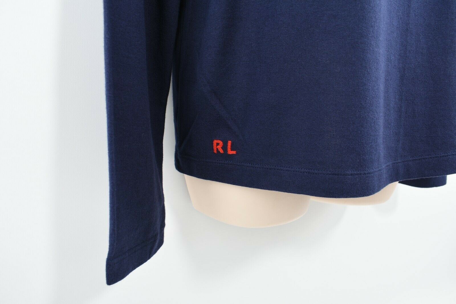 POLO RALPH LAUREN Women’s Long Sleeve Boat Neck Relaxed Fit Top, Blue, size M