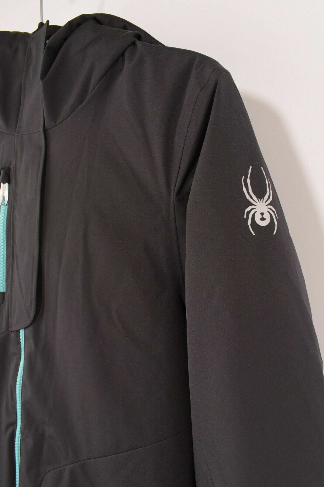 SPYDER Women's HAYDEN Black Hooded Winter Jacket UK 6 to UK 8 or UK 10 to UK 12