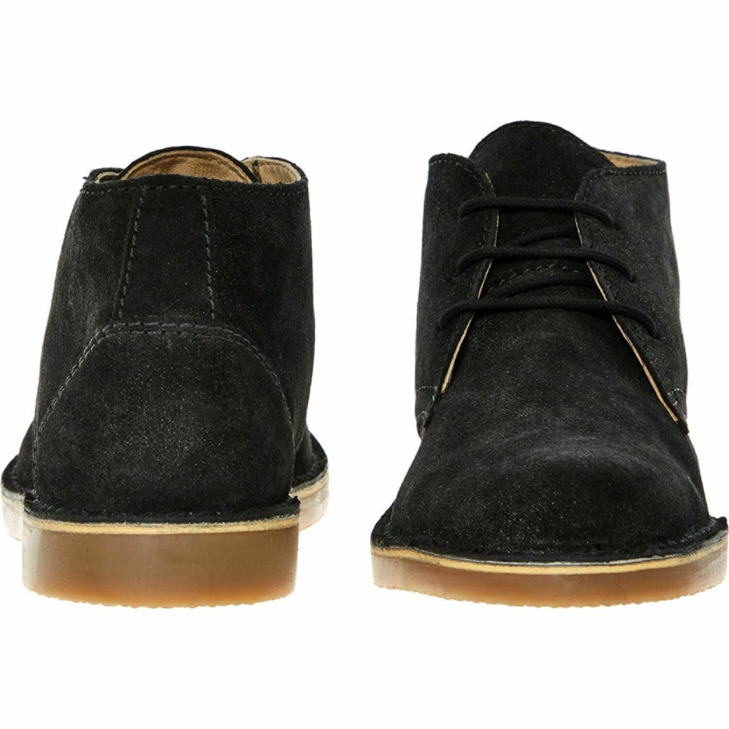 HUSH PUPPIES Women's LORWEN Black Glittered Leather Desert Boots, UK 3 EU 36