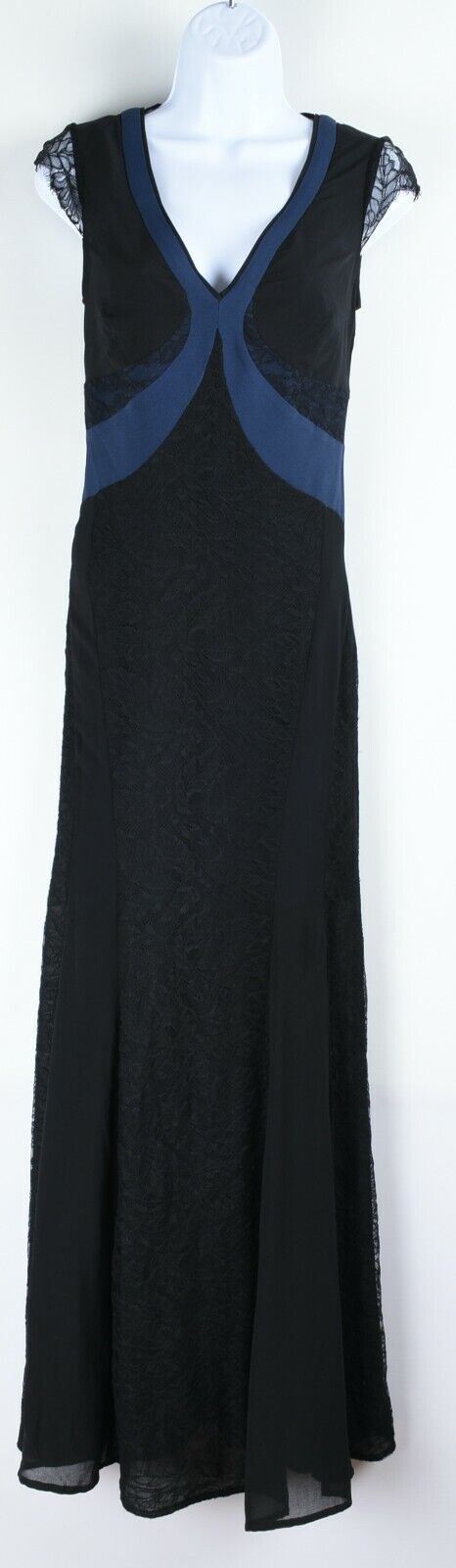 REISS Women's JULIANNE Lace Panel Maxi Dress, size UK 6