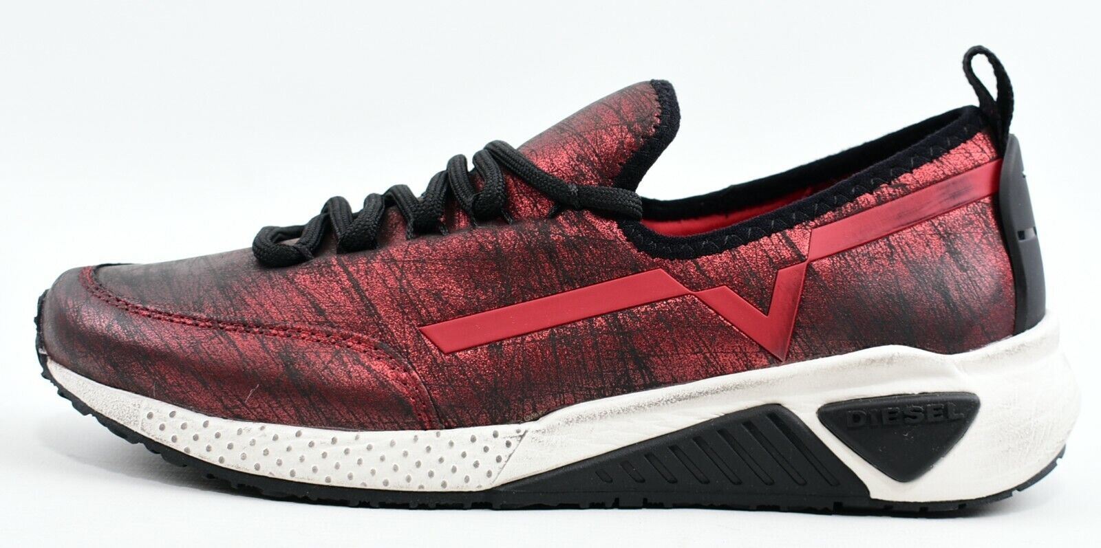 DIESEL S-KBY Women's Trainers Sneakers, Lipstick Red/Black, size UK 3 EU 36