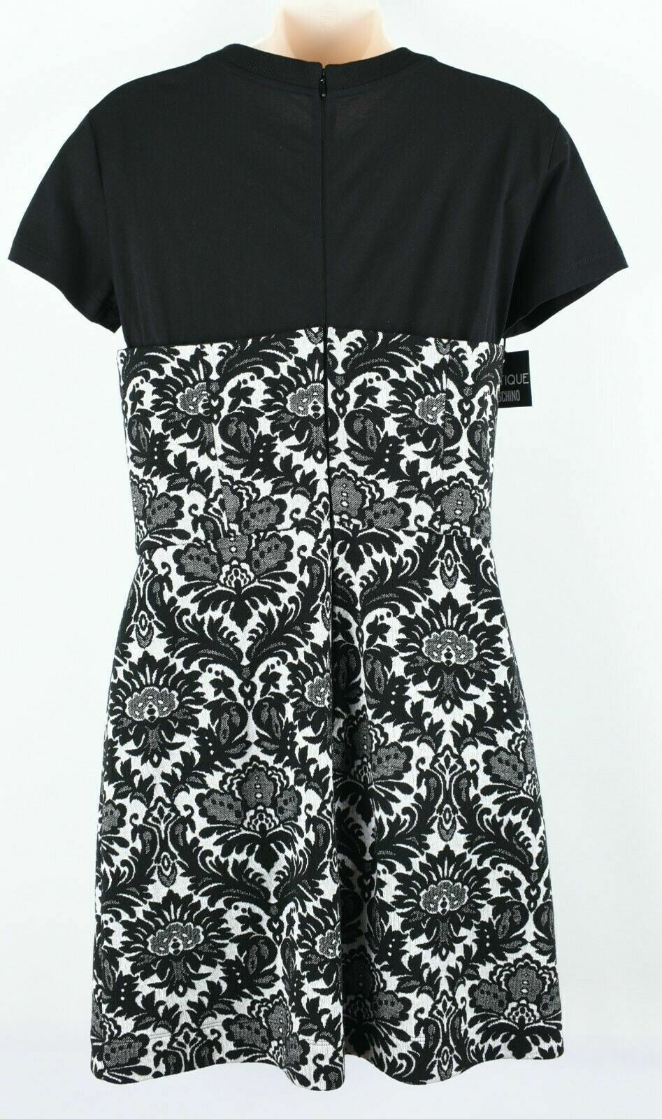 BOUTIQUE MOSCHINO Women's Bustier/T-shirt Dress, Wool Blend, Black, size UK 10