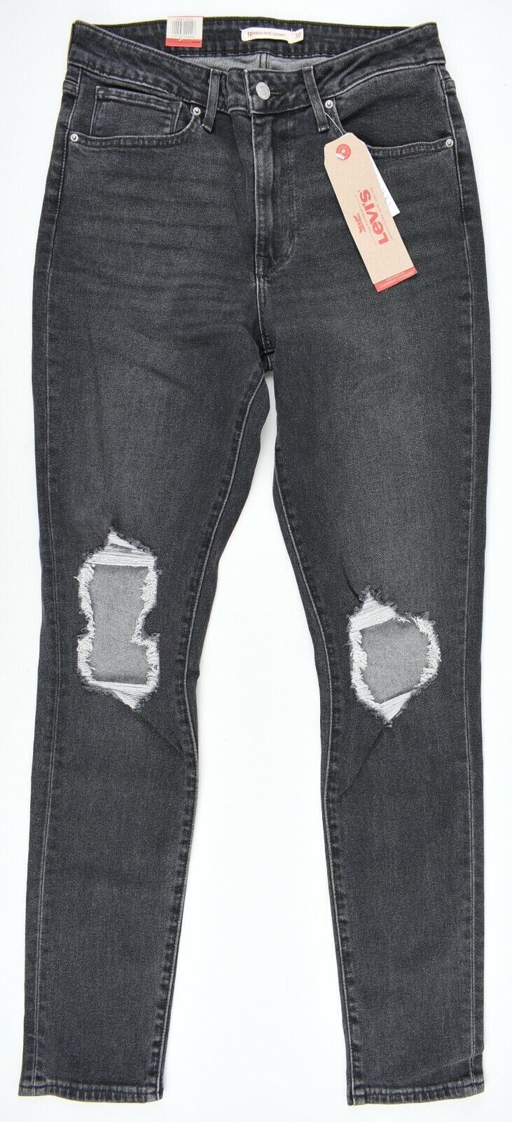 LEVI'S 721 Women's High Rise Skinny Jeans, Washed Black, size W30 L32