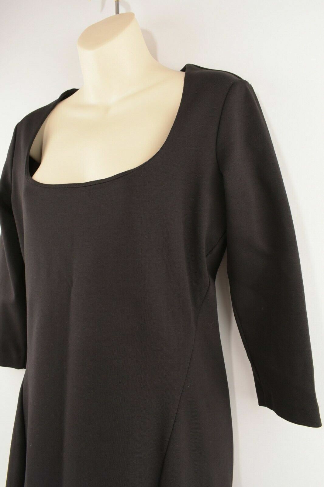 DSQUARED2 Women's Black Scoop Neck Skater Dress, size LARGE