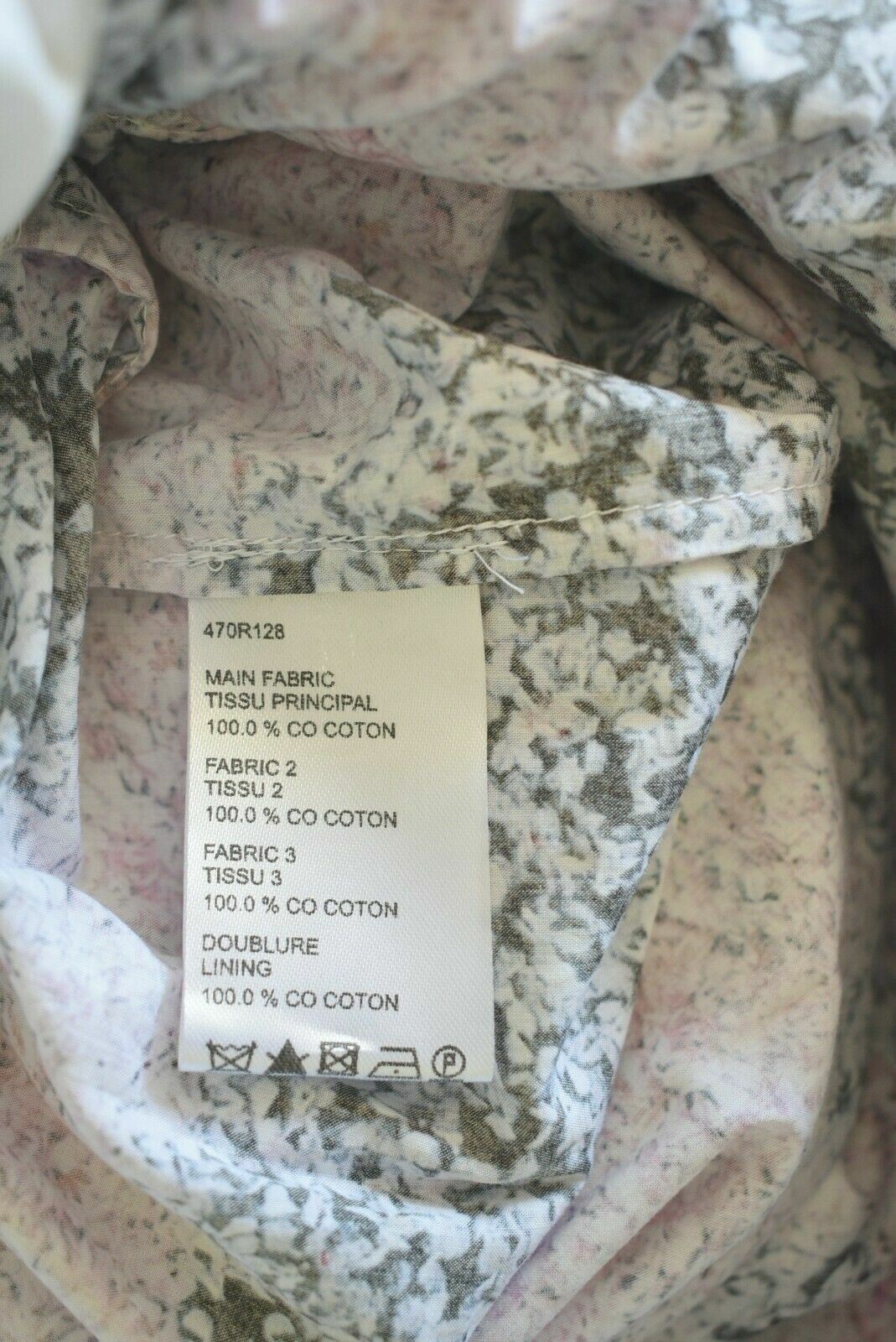 CARVEN Women's White Broderie & Multicoloured Lining Dress, size UK 8