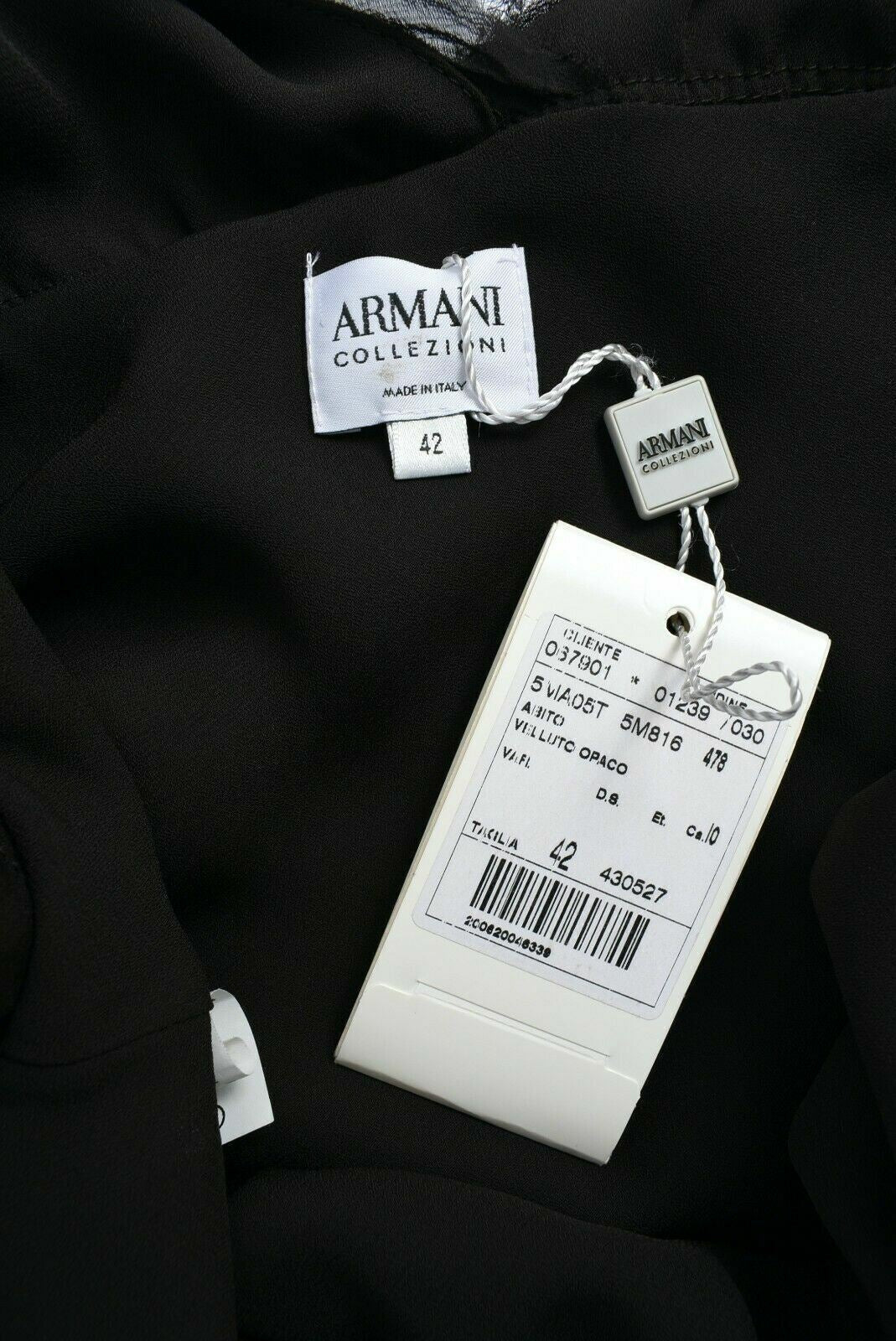 ARMANI COLLEZIONI Women's Sleeveless Midi Dress, Brown, size UK 6