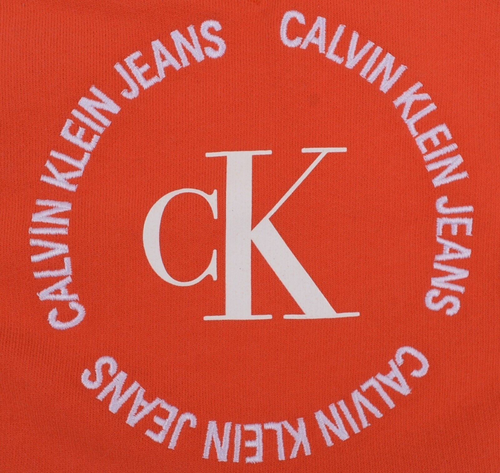 CALVIN KLEIN JEANS Women's Cropped Sweatshirt, Fiery Red, size S (UK 10)