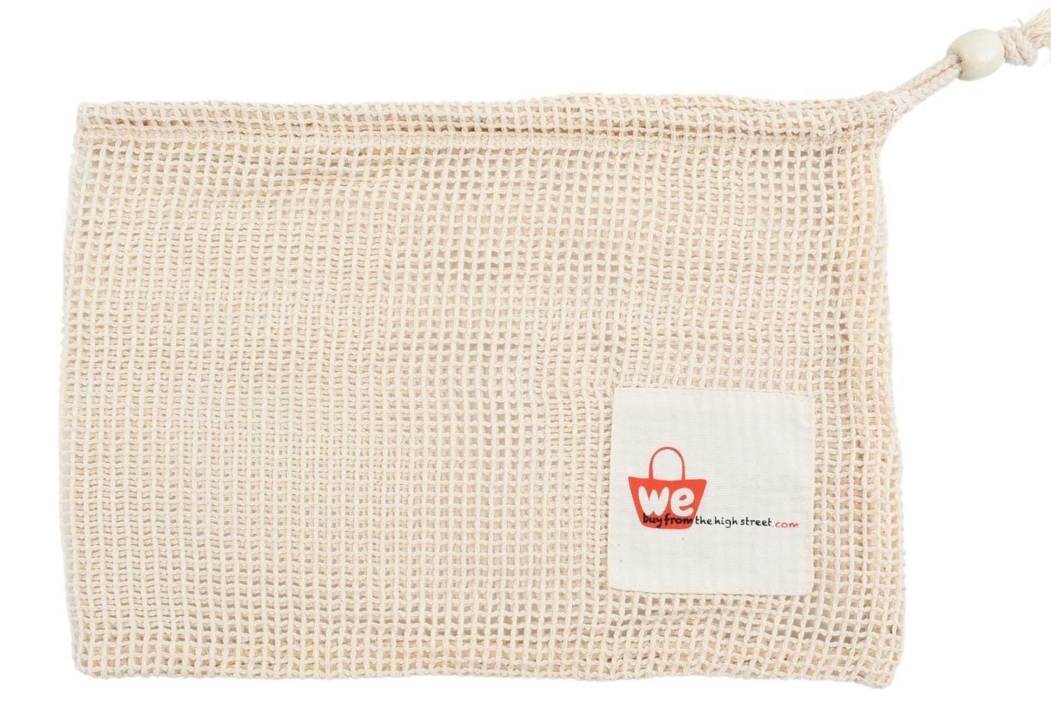 3-PACK Reusable Eco-Friendly Mesh Cotton Fruit/Vegetable Bags, MIXED SIZES