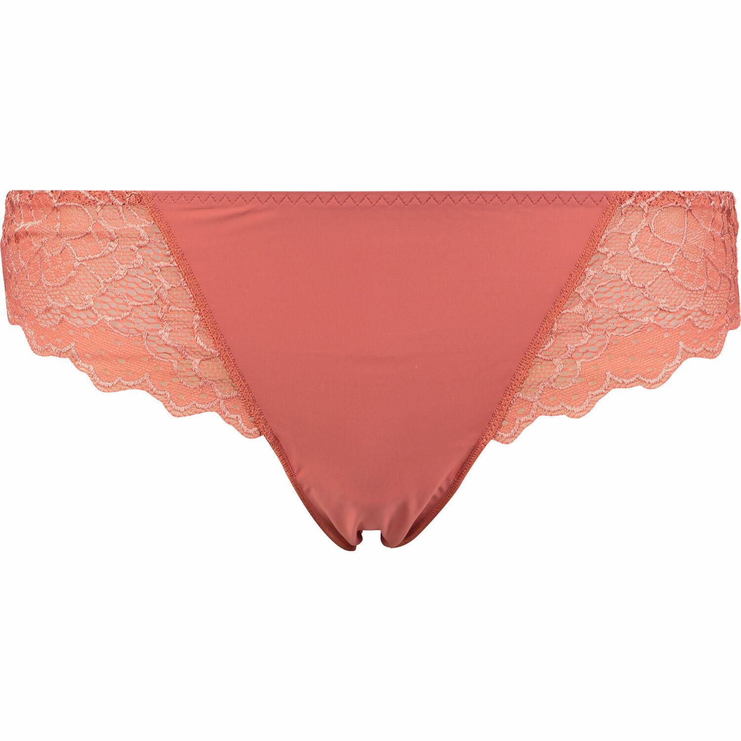 SIMONE PERELE Women's Lace Detail THONGS Knickers Pink, size L
