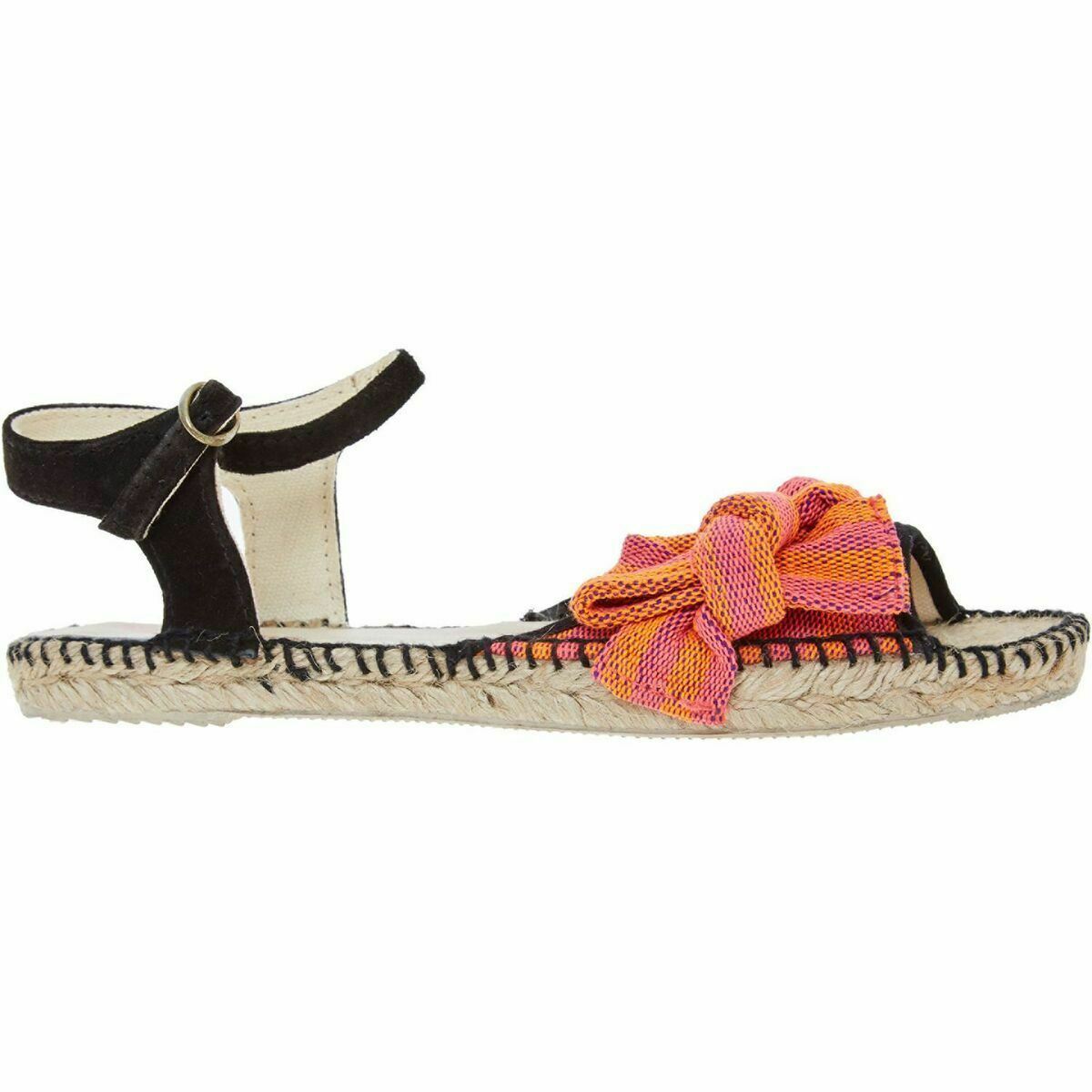 PARE GABIA 'Anet' Rose Orange Women's Girl's Espadrille Sandals - EU 35 / UK 2.5