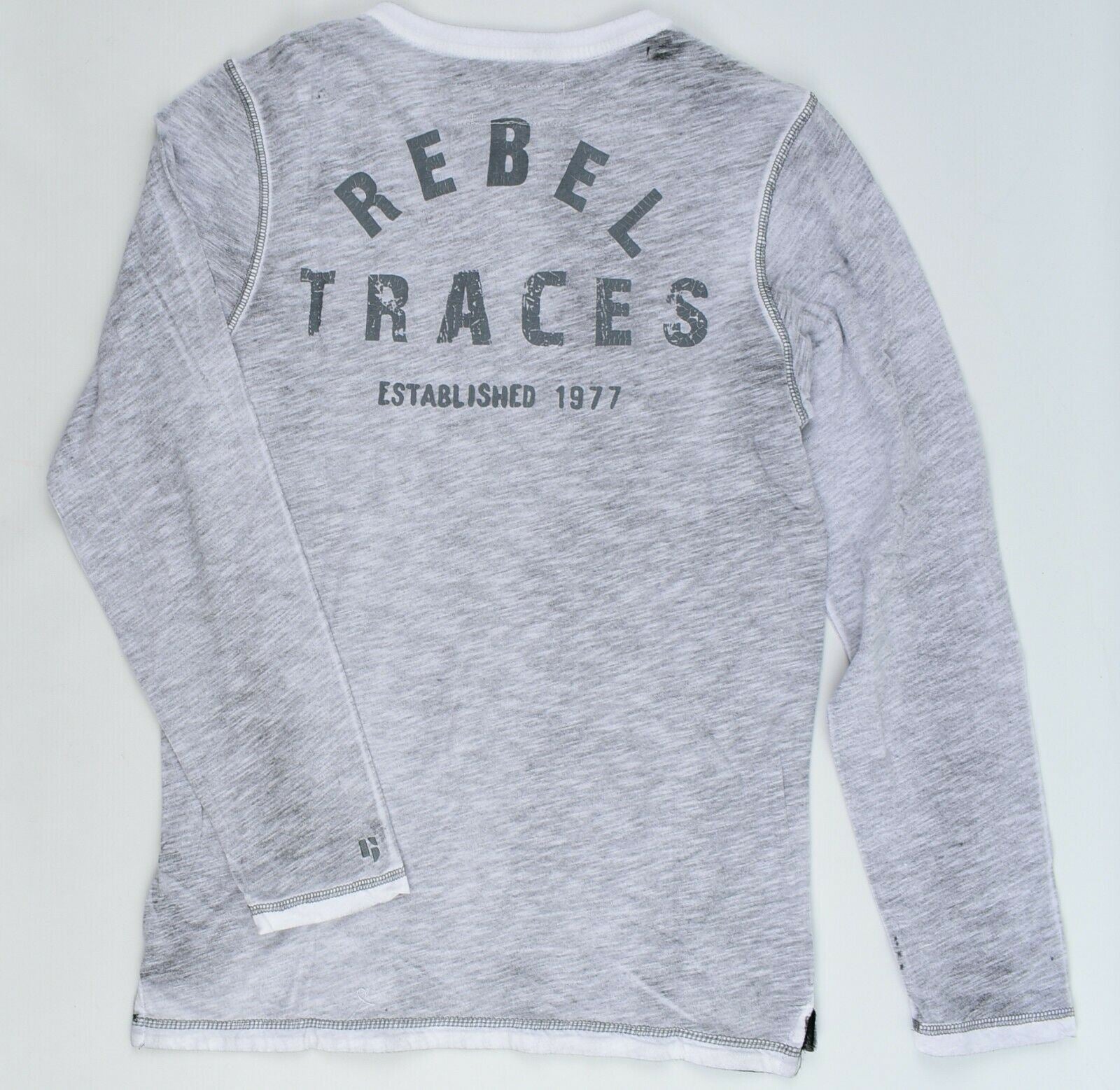 GARCIA JEANS Boys' Kids' Long Sleeve T-shirt Top, Heather Grey, size 12 years