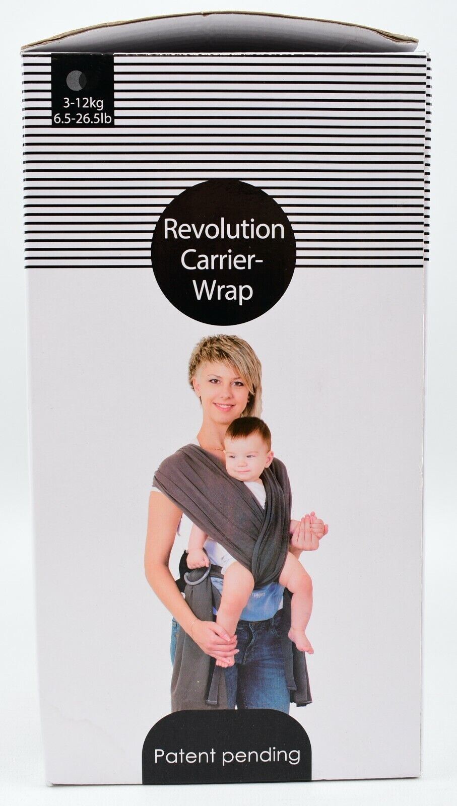 SIMPLY GOOD Revolution Baby Carrier Wrap, Grey, 3-12 kg